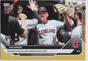 2025 Topps Now Card 216 Nic Enright Happy MLB Debut 18/50 - RC -Free Shipping! - Picture 1 of 2