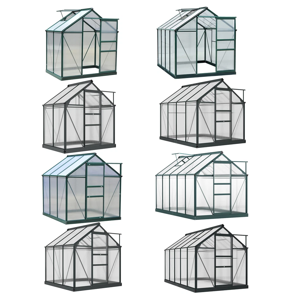 Aluminum Polycarbonate Portable Walk-In Garden Greenhouse - Image 1 of 1