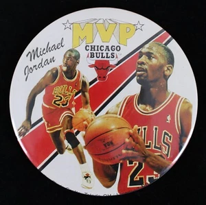 1990s Michael Jordan Chicago Bulls MVP 6" Pinback Button - Picture 1 of 1