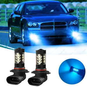 2PC 8000K Ice Blue LED Fog Lights bulbs For Dodge Charger 2006 2007 2008 2009 - Foto 1 di 11