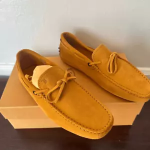Tod's Laccetto top suede driving unisex slip-on loafer EU 39 new in box - Picture 1 of 11