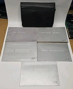 2014 INFINITI Q60 COUPE OWNERS MANUAL GUIDE WITH CASE NAV LITERATURE FREE SHIP - Picture 1 of 4
