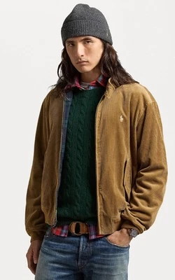 NWT Polo Ralph Lauren Big & Tall TAN Corduroy Full Zip Windbreaker Style Jacket - Image 1 of 4