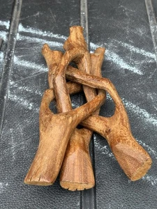 Folk Art Figures Carved Wood Items Curios Antique Pieces Unusual Design 9v - Bild 1 von 4