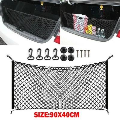 Truck Cargo Organizer Storage Nylon Universal Heavy Duty Net For SUV Trunk Cars Foto 1 de 4