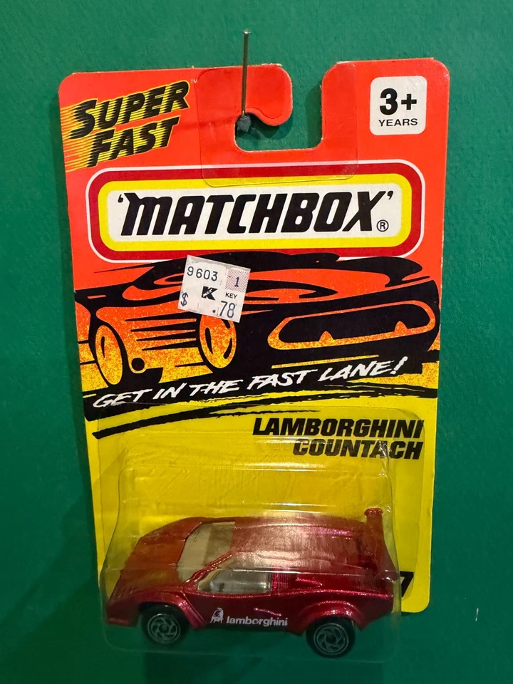 Matchbox Super Fast Lamborghini Countach sin usar, en caja 1/64 diecast BX77 Foto 1 de 1