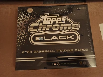 2020 Topps Chrome BLACK Baseball FACTORY SEALED HOBBY BOX MLB Trading Cards - Image 1 of 3