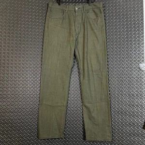 Pantalones de mezclilla Levi's 501 ajuste original cremallera mosca para hombre 34x32 verde oliva pierna recta - Imagen 1 de 9