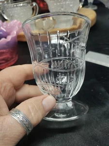 Vintage MCM 50er Jahre geprägtes Fischglas - Bild 1 von 7