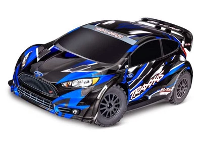 Traxxas Ford Fiesta ST 4WD BL-2S Brushless Rally 1/10 RTR, blau - 74154-4BLUE - Bild 1 von 4