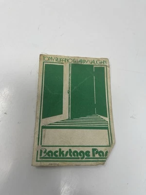 Tony Ruffino / Concert Industry Legend Backstage Pass 1970-1980 Ephemera Green - Image 1 of 4