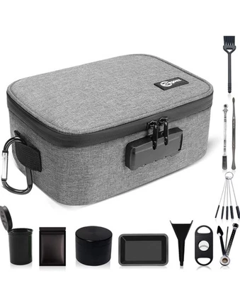 全新 Egooz 大号防臭袋 11 件配件 带锁 旅行和家庭用 — 第 1/4 张图片