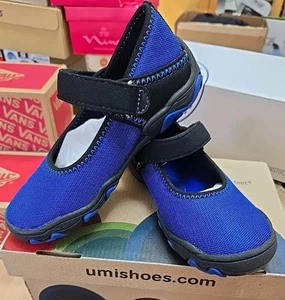 Umi Girls' Classic Gwen II Mary Jane Round Toe Blue/Black Size 28 (US 10.5) - Picture 1 of 5