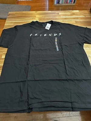 Friends la serie de televisión algodón negro logo camiseta 2XL XXL NUEVO CON ETIQUETAS Warner Bros Foto 1 de 2