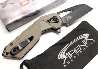 Navaja de Bolsillo Wharncliffe Reverse Tanto Blade "The Rhino" Tip Up Llevar Asistida Foto 1 de 4