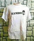 Rambo Movie Vintage 90s Promotional Hanes Heavyweight T-Shirt Sylvester Stallone