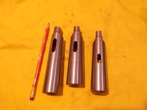 LOTE DE 4 MANGUITOS ADAPTADORES CÓNICOS MORSE torno molino taladro portaherramientas mt COLLIS & CTD - Imagen 1 de 3