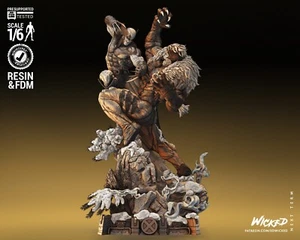 3D Printed 16K MARVEL Fan Made Wicked - Wolverine VS Sabretooth 1:6 scale - Picture 1 of 8