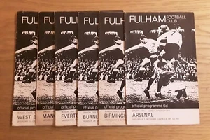 Fulham 1964/65 Selection of Home League Programmes from menu - Picture 1 of 7