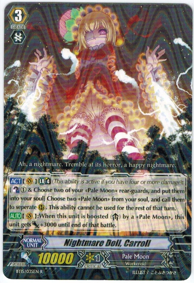 4 x Nightmare Doll, Carroll - BT15/035EN - R Near Mint / Mint, English - Image 1 of 1