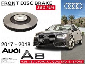 2017-2018 AUDI A8 4.0L AUTOMATIC Quattro Front Brake-Disc Rotor Q4LS-4H0615301AN - Picture 1 of 2
