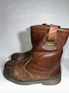 Dr Martens Industrial Stahlkappe Arbeitsstiefel Braun Leder Größe 13 - Bild 1 von 19