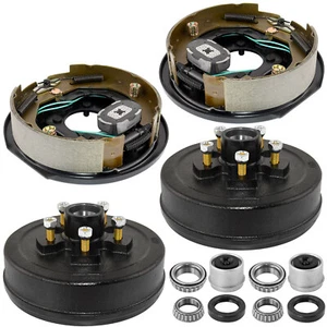 Trailer 5x5 5 on 5" B.C. Hub Drum Kits with 10"x2-1/4" Electric Brakes H18 CA - Picture 1 of 5