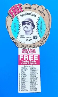 Tarjeta azul 1977 Reggie Jackson Pepsi-Cola Collection New York Yankees - EX Foto 1 de 2