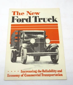 "The New Ford Truck" 1932 Brochure Great Graphics Pickups Station Wagon Bus - Picture 1 of 7