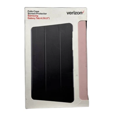 Lot of 50 Verizon Folio Case & Tempered Glass Bundle For Galaxy Tab A 10.5 inch - Image 1 of 4