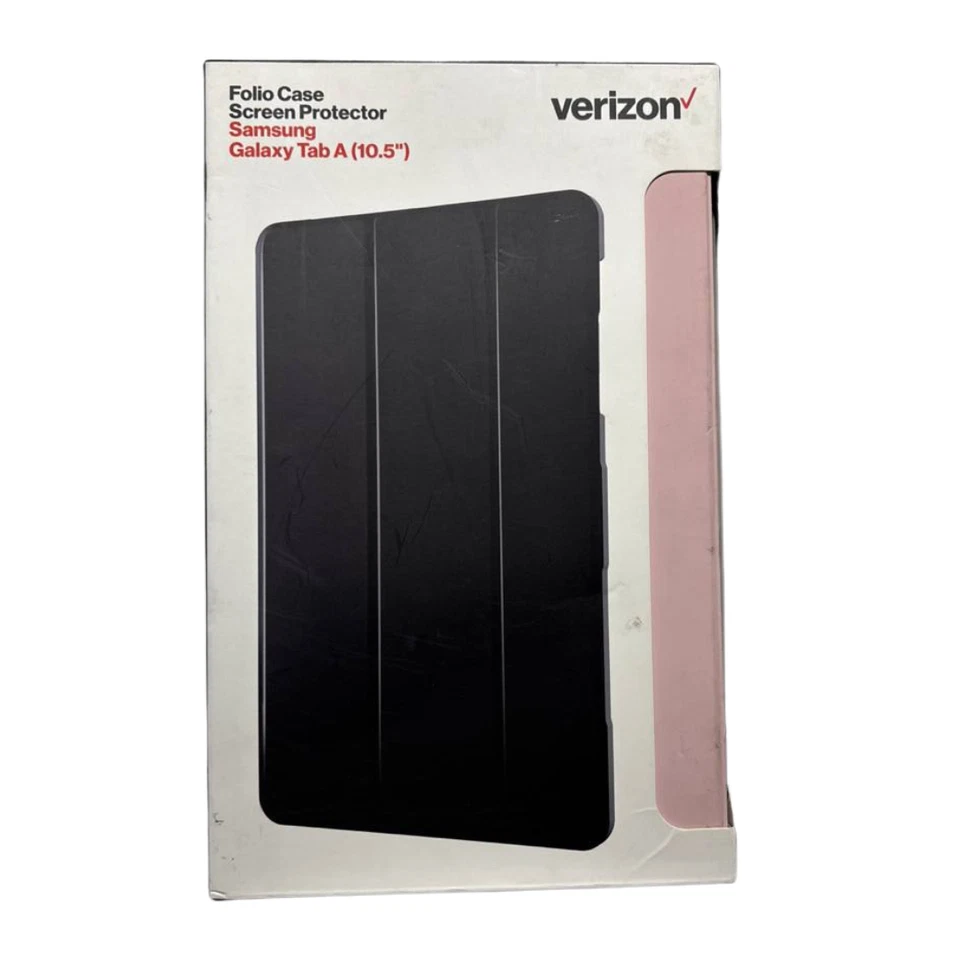 Lot of 50 Verizon Folio Case & Tempered Glass Bundle For Galaxy Tab A 10.5 inch - Image 1 of 4