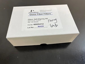 PerkinElmer Glass Fiber Filters, Self-Aligning, RG, 6.3" x 3.8" Box of 100 - Picture 1 of 4
