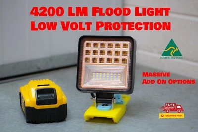 For 18V Dewalt Flood Focus Light Work Campaign Light for Dewalt 18v 20v battery - Image 1 of 4