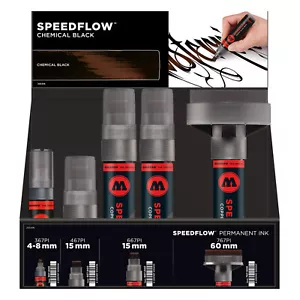 Set display vendite Molotow Speedflow - Pacchetto penna penna penna penna penna penna penna penna penna pennarello inchiostro nero a base alcolica - Foto 1 di 3