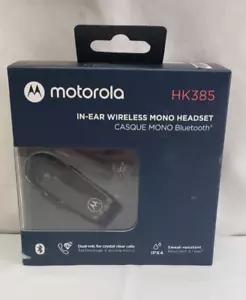 Motorola In-Ear Bluetooth Wireless Mono Headset HK385 Black *New - Photo 1 sur 4