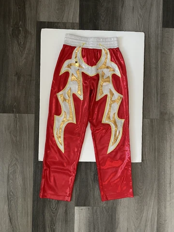 Rare WWE SIN CARA Red Replica Youth Kids Medium Pants Cover