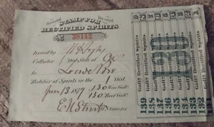 Bureau Of Printing & Engraving Rectifiered  Spirits Of Wine  130 Gallons June... - Picture 1 of 1