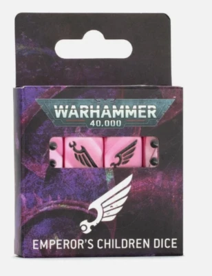 Games Workshop Emperor's Children Dice Warhammer 40k BNIB New Presale D6 x 16