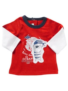 Camiseta de manga larga de niño "Pirata" (talla 6 meses) - - Imagen 1 de 4