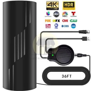 5000 Miles Digital TV Antenna Indoor HDTV Amplified Signal Booster 4K HD 1080P - Picture 1 of 10