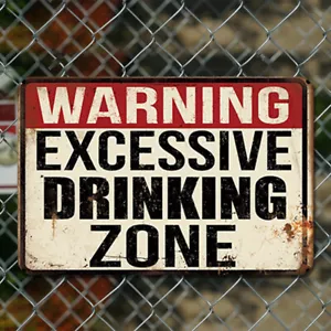 Metal Warning Tin Sign Rectangular Iron Painting Wall Home Bar Decor40x30cm - Picture 1 of 11