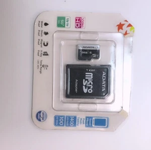 Carte mémoire micro SD AData 64 Go avec adaptateur SD - Photo 1 sur 1