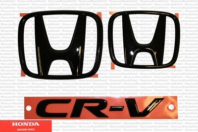 2017-2022 CR-V Genuine Honda OEM Gloss Black Emblem Kit (08F20-TLA-100) - Image 1 of 2