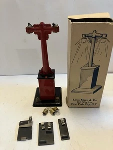 VINTAGE MARX O GAUGE NO. 408 ELECTRIC STREET LAMP POST,With Original Box - Imagen 1 de 6