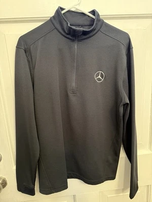 Chaqueta negra Mercedes-Benz Quarter Zip 3/4 cremallera empleado talla distribuida - pequeña Foto 1 de 4