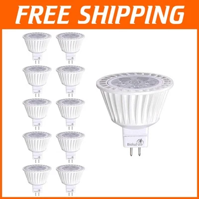 High CRI 10 Pack MR16 Dimmable LED Bulbs - Energy Efficient 3000K Soft Lighting - Image 1 of 4
