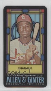 Mini vitral Topps Allen & Ginter's 2021/25 Lou Brock #144 patio - Imagen 1 de 3