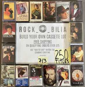 $1 & UP COUNTRY BUY $25 GET FREE SHIPPING CASSETTE BUILD YOUR LOT GEORGE STRAIT - Picture 1 of 296