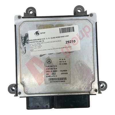 MERCEDES-BENZ CLK - C - E - CLASS W204 W207 C207 ENGINE ECU (08-14) A6519007500 - Image 1 of 4