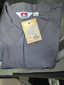 Camisa de Trabajo Ben Davis Gris 1/4 Cremallera Top De Colección Hecha en EE. UU. Para Hombres 5X Ropa de Trabajo - Imagen 1 de 7